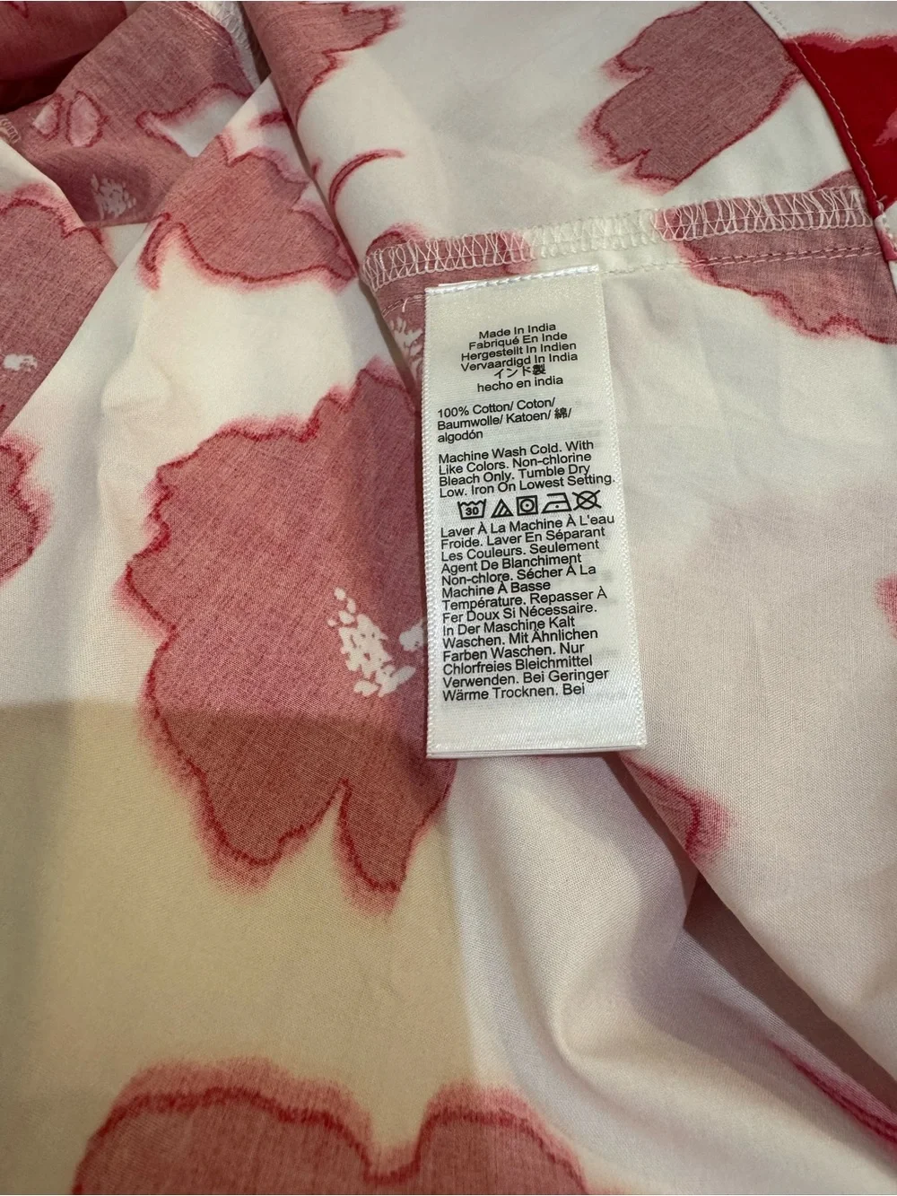 J. Crew White red floral Midi dress adjustable strap cotton slip dress SZ 12 NWT